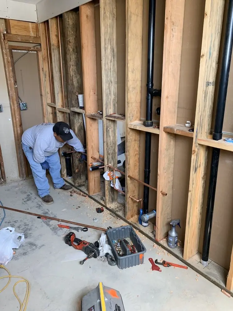 Commercial rough-in plumbing for Gas Line Repair in South Elgin